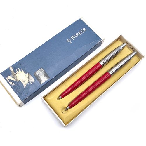 =古董品=Parker 派克 JOTTER 紅 原子筆/0.9鉛筆