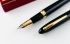 ☆典藏老筆☆  SHEAFFER 西華 591麗黑金夾 18K金  特別勝利尖  
