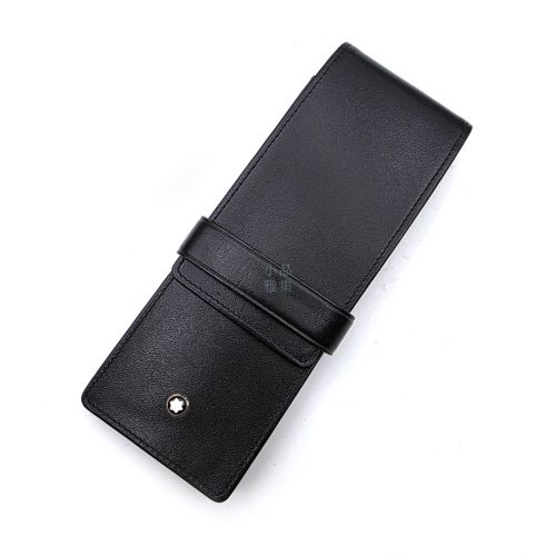 = 中古品 = Montblanc 萬寶龍 德國製 上掀 三支裝 筆袋 8成新 $4000