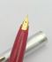優選短鋼 =中古美品= Old Platinum 18K細軟尖 短鋼筆（銀色直條）