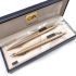 ☆庫存新品 ☆ CARAN D’ACHE 卡達 老款 Epée（劍形筆夾）麥穗紋雕刻 原子筆/鉛筆 GN-81111