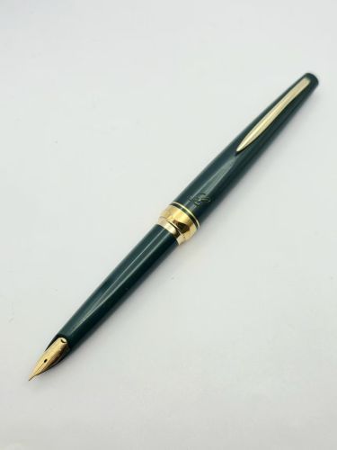 優選短鋼 =中古美品= Old Pilot 18K 細字 Lady 短鋼筆 (綠）YY2359D