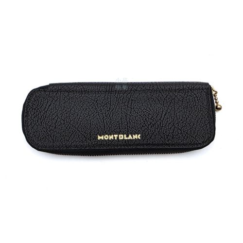 =古董品=  Montblanc 萬寶龍 老款 拉鍊式側翻  一入筆裝筆套  