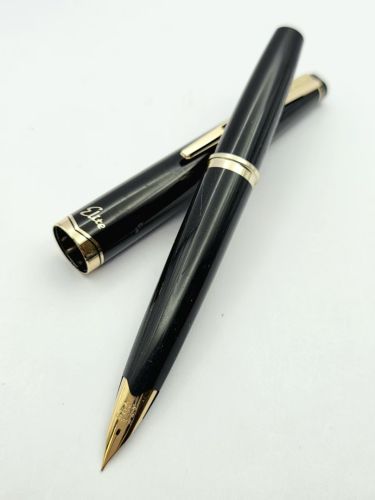 優選短鋼 =中古美品= Old Pilot 18K Elite 細尖 短鋼筆 ＃M3700