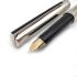☆ 中古美品 ☆  法國 S.T. Dupont 都彭 925 純銀桿 直條紋 18K 鋼筆 #M6150