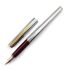 ☆ 全新品 ☆ PILOT 百樂 老款 LADY 銀格紋 14K 鋼筆（附原盒）