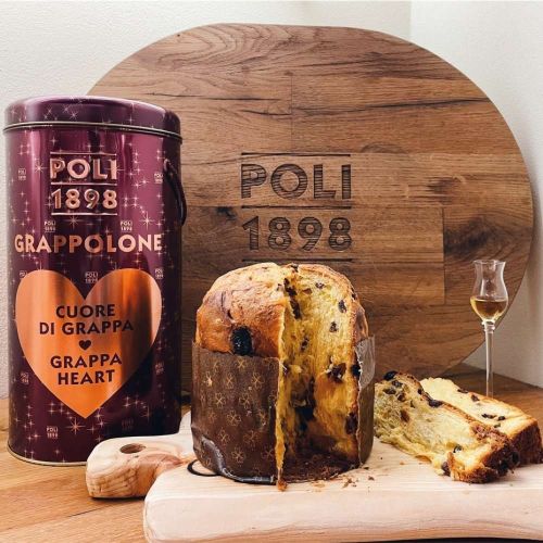 『一年一度聖誕節限定 』POLI 1898 Grappolone 麝香葡萄白蘭地風味卡士達聖誕麵包 （限宅配）