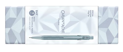 瑞士卡達 CARAN D'ACHE 阿爾卑斯霜雪 Alpine Frost 系列 2025 聖誕 特別版 849™ 0.5mm 自動鉛筆 （冰川藍）