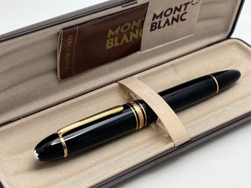 ☆典藏老筆☆ 德國 MONTBLANC 149  18K 中白尖 T舌 鋼筆 B尖（全新品 M-47392）