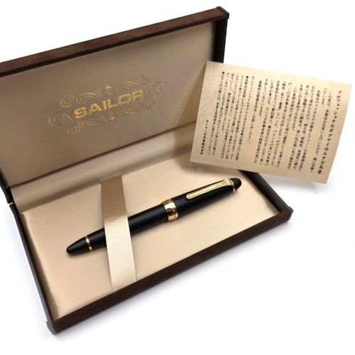 ☆典藏老筆☆ 寫樂 Sailor Profit｜21K 金尖｜停產款 霧黑色金環 大桿 #Sa590