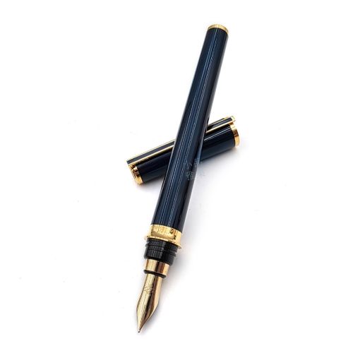 ⭐超級組合・S.T. DUPONT 都彭  Chairman Small 小總裁-深藍中國漆｜18k 鋼筆（F / M）每筆加贈 VISCONTI 墨水