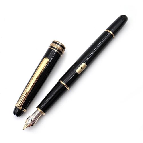☆典藏老筆☆ 德國 MONTBLANC 萬寶龍 144 - 14K F尖 附原裝吸墨器 (全新品） M-63855
