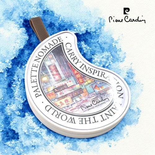 pierre cardin 皮爾卡登 Artist Collection ─ Noble Wong 攜帶式 固體水彩盤 17色 ( 城市街景 )