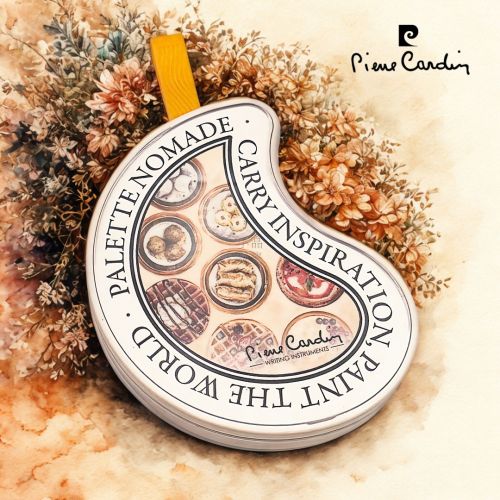 pierre cardin 皮爾卡登 Artist Collection ─ VanSketcher 攜帶式 固體水彩盤 17色 ( 美食生活 )