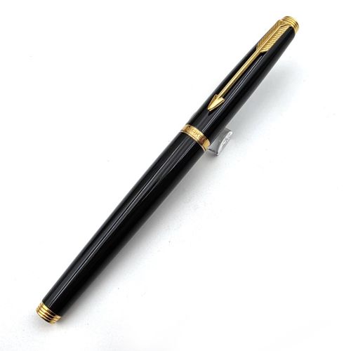 【 中古品特價 】PARKER 派克75 14K 鋼筆  ( 麗黑金夾 )