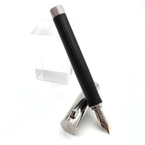【中古美品】德國 Graf von Faber-Castell Intuition Platino Wood 18K金 鋼筆（黑檀木）B尖 UD-3192