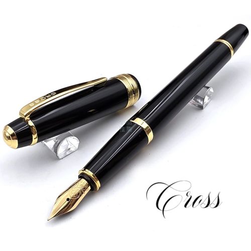 CROSS 高仕 Bailey Light 貝禮輕盈系列 鋼筆（亮黑金夾）
