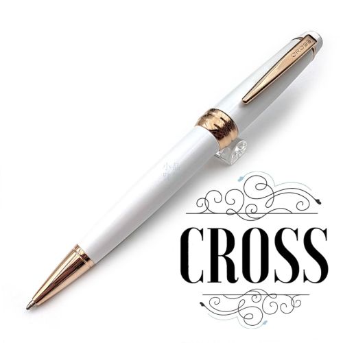 CROSS 高仕 Bailey 貝禮 白色玫瑰金 原子筆