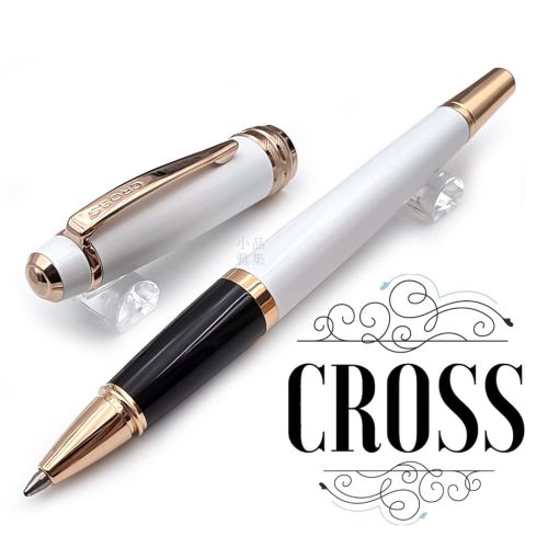 CROSS 高仕 Bailey 貝禮 白色玫瑰金 鋼珠筆