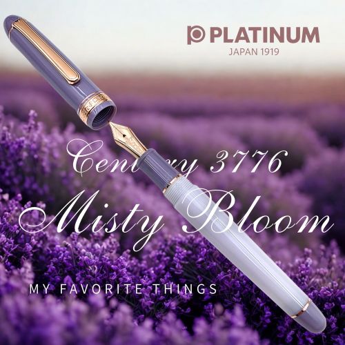 日本 Platinum 白金 #3776 My Favorite Things 『 Misty Bloom 』限量版 墨水禮盒 14k 鋼筆 