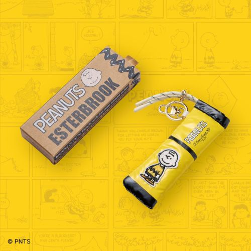 美國 Esterbrook x Peanuts 花生漫畫 75 週年紀念 聯名款 筆袋（查理布朗）