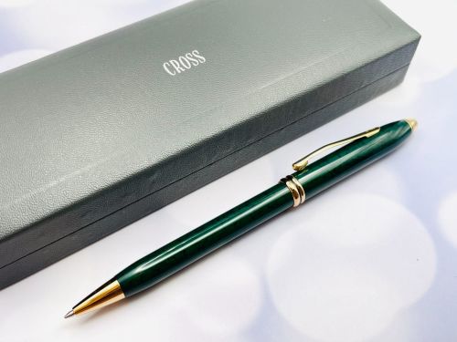 =庫存新品= CROSS 高仕 TOWNSEND 美國製 (老款) 濤聲 大理石綠紋 原子筆 NK-56310