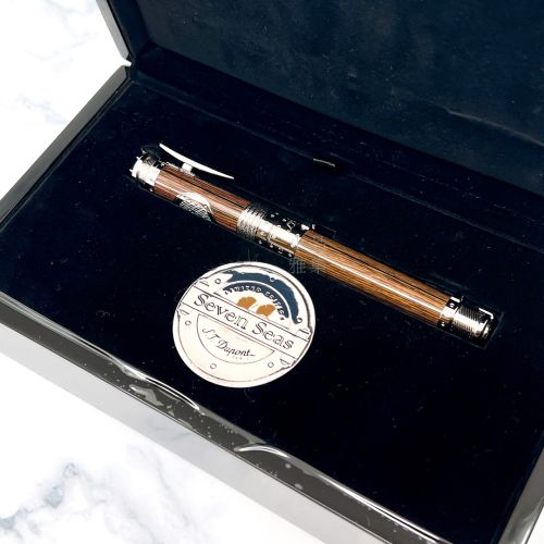 法國 S.T. DUPONT 都彭 SEVEN SEAS 七海限量系列 18K金 鋼筆
