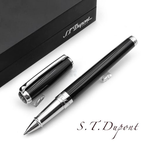 法國 S.T. Dupont 都彭 Line D 系列 鋼珠筆 (黑桿銀夾)