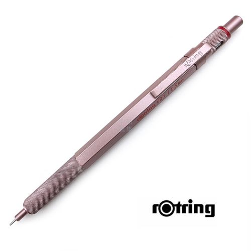 德國 rOtring 洛登 600型 金屬筆桿  0.5mm 製圖自動鉛筆（玫瑰金）
