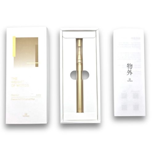 臺灣 Y studio：物外設計 風格核心系列 透明 鋼珠筆 (霧曦銅)