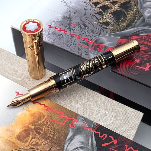 德國 MONTBLANC 萬寶龍 2023年 文學家系列─ 史蒂文生(Stevenson) 限量1883支 18k 鋼筆