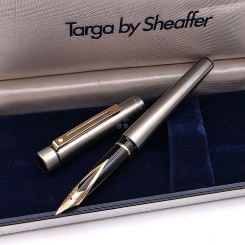 ☆典藏老筆☆ 西華SHEAFFER TARGA 不鏽鋼桿 14K尖 F尖 全新品