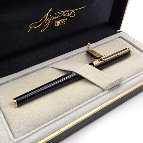 =美國製= 高仕 CROSS Signature 經典系列 頂級生漆 18K金尖 鋼筆 #N6483