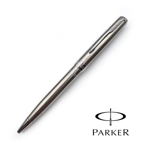 派克 Parker 新款Sonnet 卓爾系列 原子筆（鋼桿銀夾）