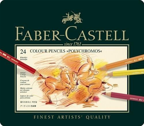 德國 Faber-Castell 輝柏 24色 藝術家級油性色鉛筆(110024)