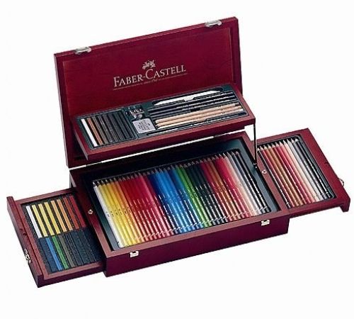 德國 Faber-Castell 輝柏 藝術家級原木盒典藏組合套裝