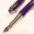瑞士卡達Caran d'Ache 新款 利曼 亮紫漆(銀夾) 18k金 鋼筆