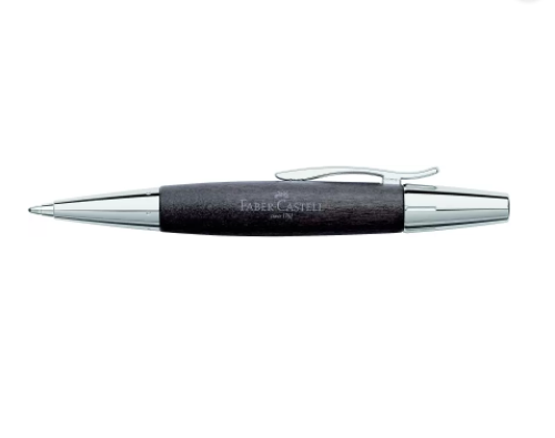 德國 Faber-Castell 輝柏 E-Motion系列 梨木桿 黑色 原子筆（148383）