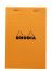 法國 RHODIA N°14 橘色上翻筆記本 110mmx170mm 方格內頁（14200C）