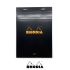 法國 RHODIA N°16 黑色上翻筆記本 148mmx210mm A5 空白內頁（160009C）