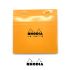 法國 RHODIA N°148 橘色上翻筆記本 148mmx148mm 方格內頁（148200C）