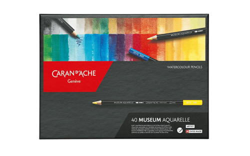 瑞士卡達 Caran d'Ache  MUSEUM 博物館級水性色鉛筆 40色紙盒