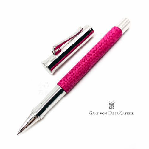 德國 Graf von Faber-Castell 繩紋飾 鋼珠筆（螢光粉）